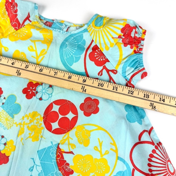Kenzo Jungle NEW Baby Sz 12M Blue Floral Dress with Panty Set Lightweight Cotton - Picture 8 of 10